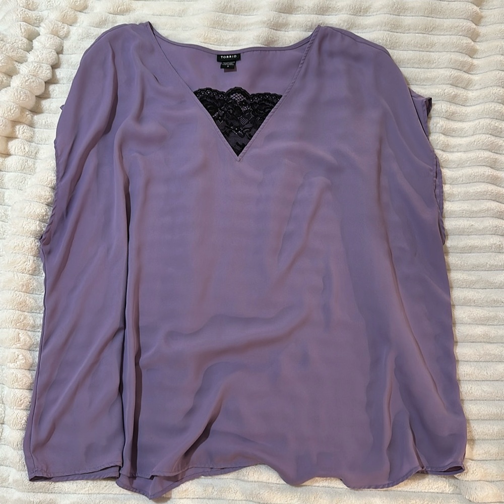 Torrid Purple Blouse